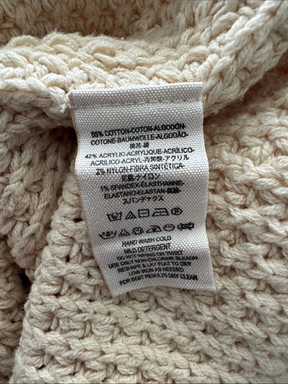 Free People Cream Chunky Cowl Neck Sweater - Picture 6 of 6